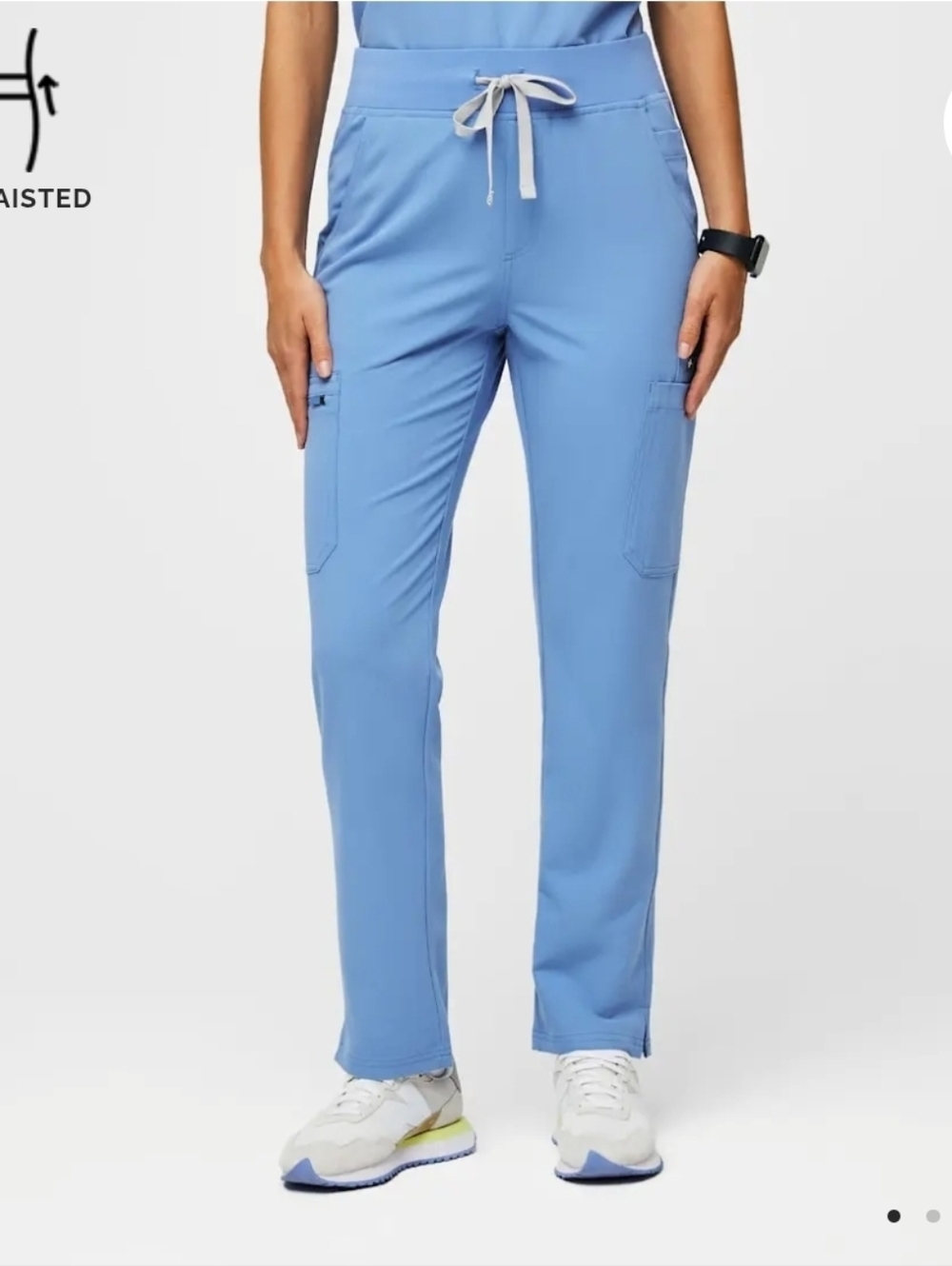 Figs Yola Elastic Waistband Skinny Scrub Pants